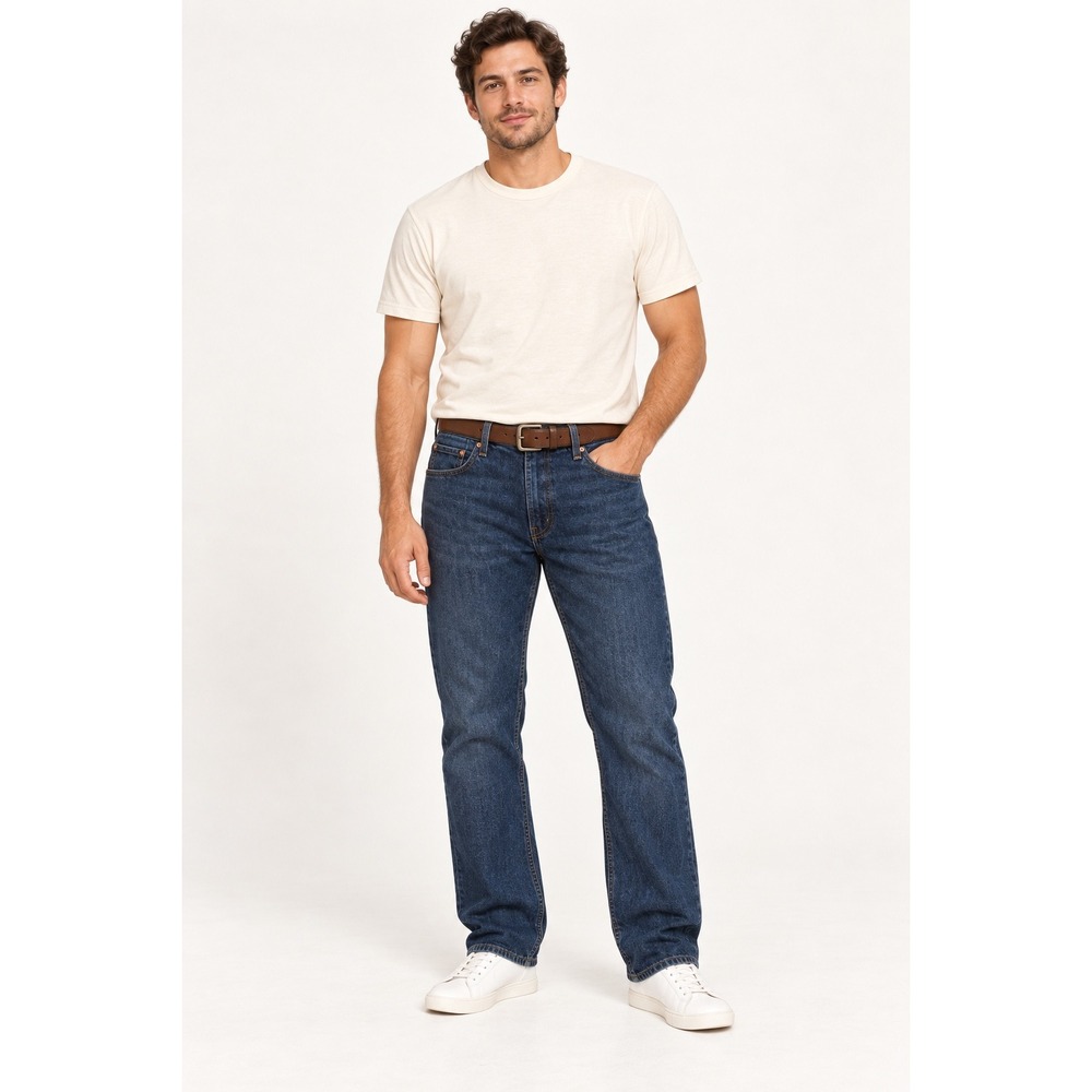 Levis 514 Straight Fit Jeans Mens 36x32 Dark Wash Minimalist Denim Blue U2